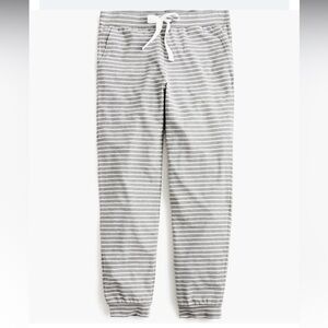 J Crew Dreamy Stripe Pajama Jogger Pants Large